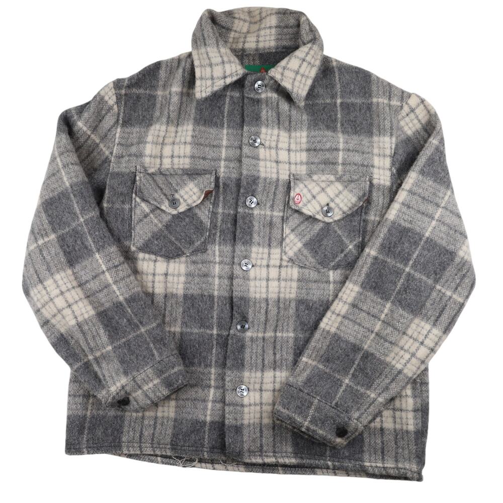 Vintage Canadian Lumber Jac Shirt Jacket Gray